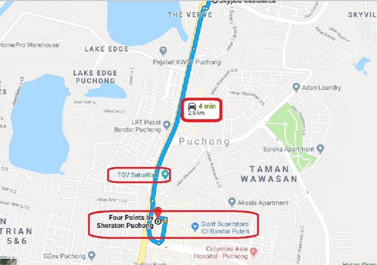 Puchong Skypod Residence, 1-5 Pax Cozy Unit, Walking Distance To Ioi Mall, 10Min Drive To Sunway Kültér fotó
